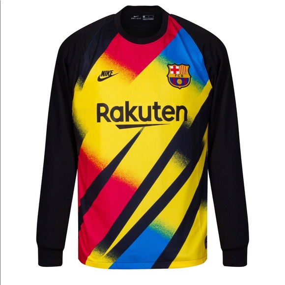 NIKE FC BARCELONA GOALKEEPER JERSEY 2019/20 UCL - Picture 1 of 4
